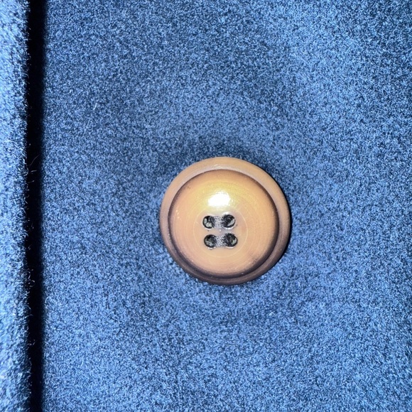 Vintage 1950s-60s Blue Connoisseur La Vigna 100% cashmere coat - Picture 4 of 10